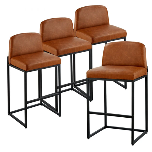 Tan Backrest Bar Stools