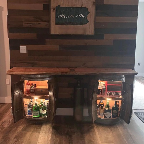 Lockable Double Barrel Bar displayed