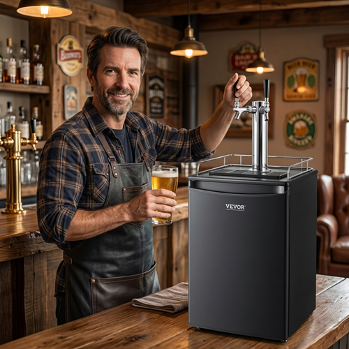 Dual Tap Draft Beer Kegerator
