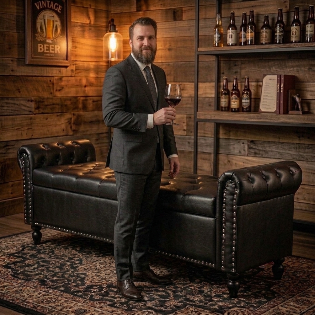 Best Man Cave Furniture: 10 Essential Pieces for the Ultimate Hangout: Otterman Classic Man Cave Style Otterman