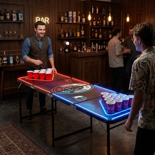 Portable Adjustable Beer Pong Table