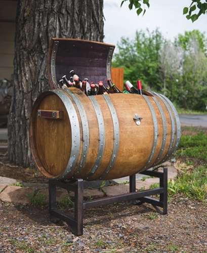 Rustic Wine Barrel Cooler