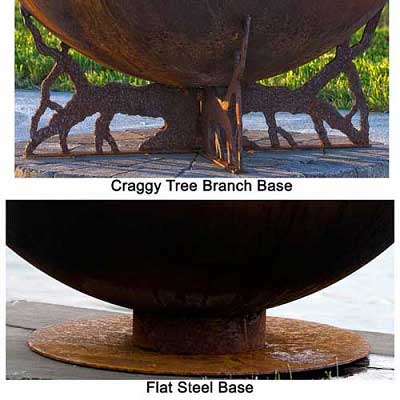 Outdoor Gas Fire Pits non gas sphere base