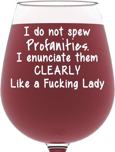 Wine Glass Sayings Profanities