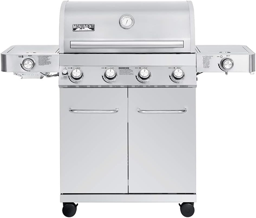 4-Burner Propane Gas Grill with LED Controls