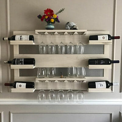 wine glass shelves Decorative