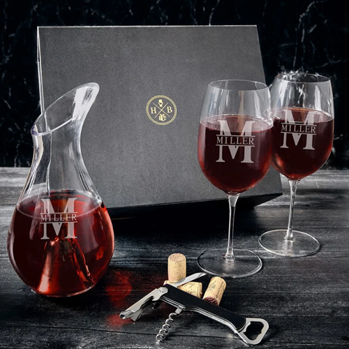 Custom luxury wine gift set