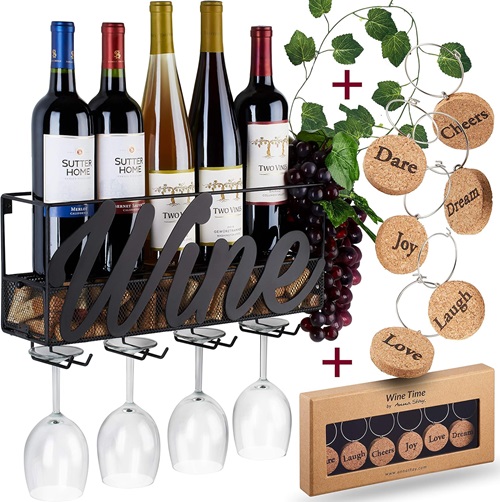 Wall Mounted Wine Bottle Rack