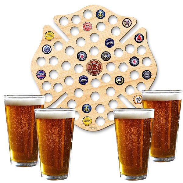 Maltese Cross Personalized Beer Pint Glasses Set of 4