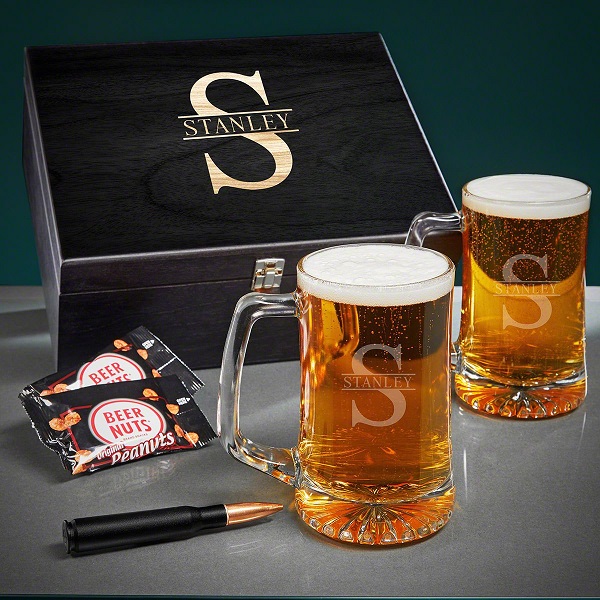 Oakmont Bullet Personalized Beer Pint Glasses Set of 2