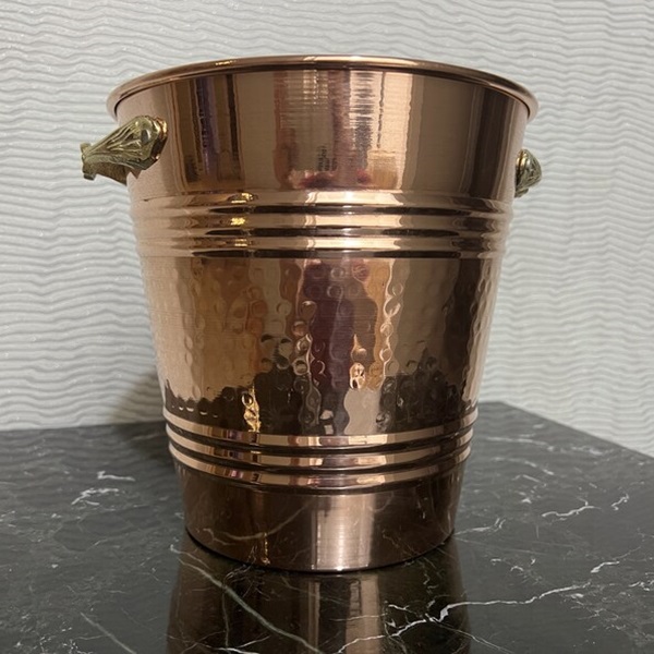 Personalized Handmade Rigged Copper Ice Bucket