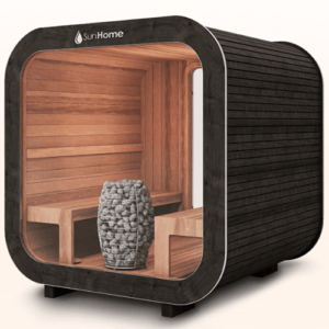 European Crafted Sauna in Yard
