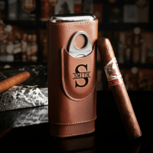 Leather Cigar Travel Case