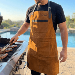 Multi-Pocket Leather Apron