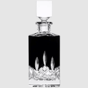 Lismore Patterned Black Decanter