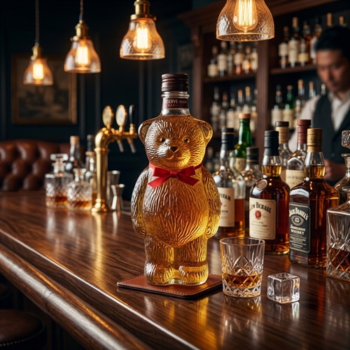 Glass Bear Whiskey Glass