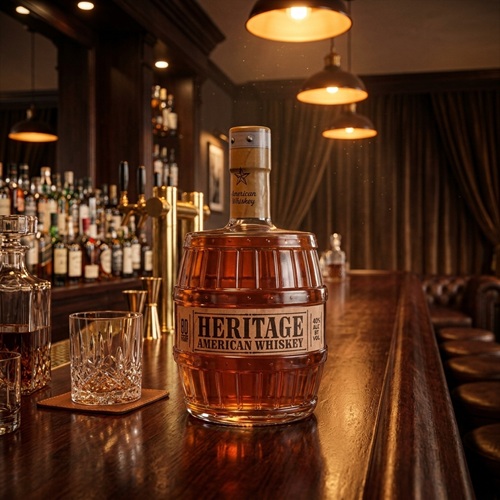 Heritage American Whiskey Bottle